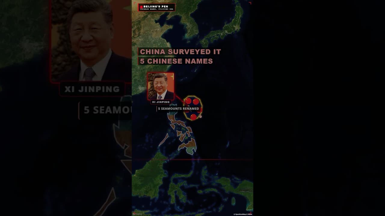 China Named the Mountains Under Philippine Waters 🇵🇭
